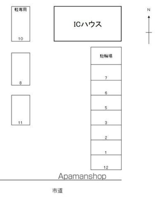 ＩＣ　ｈｏｕｓｅ[2LDK/51.03m2]の配置図
