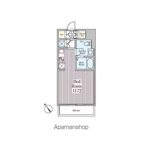 渋谷区代官山町のマンションの間取り