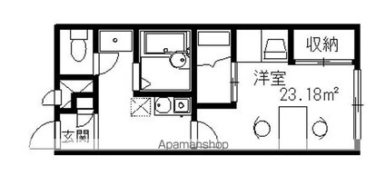 レオパレスエスポワール[1K/23.18m2]の間取図