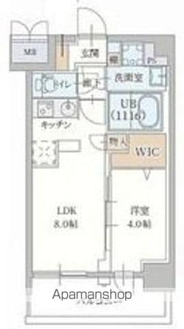 プランドール新北野の間取り写真