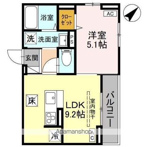 三郷1丁目DーROOMの間取り写真