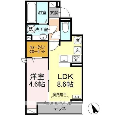 Ｄアセット飛田給の間取り