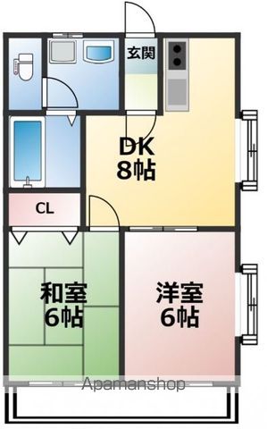 エンブレム梅本の間取り写真