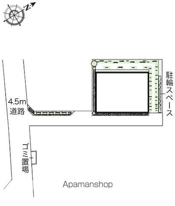 レオネクスト風花[1K/20.44m2]の配置図