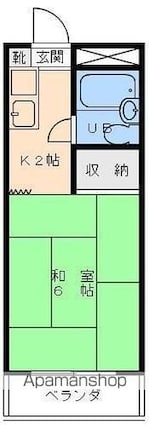 パールハイツ寿[1K/17.01m2]の間取図