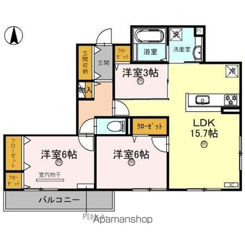 同じ建物の物件間取り写真 - ID:227086703424