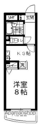 長野県松本市中央１丁目[1K/30.38m2]の間取図