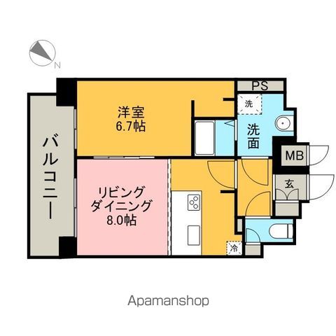 プレサンス名古屋STATIONビジュの間取り写真
