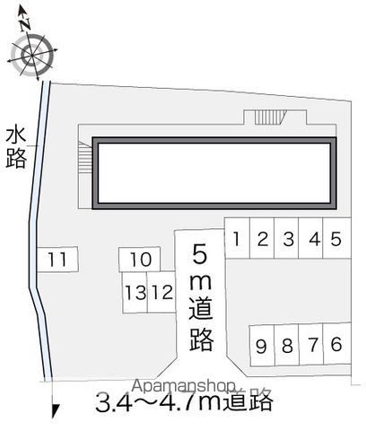 レオパレスグリーン 201 ｜ 山梨県甲府市善光寺３丁目1-22（賃貸アパート1K・2階・20.28㎡） その15