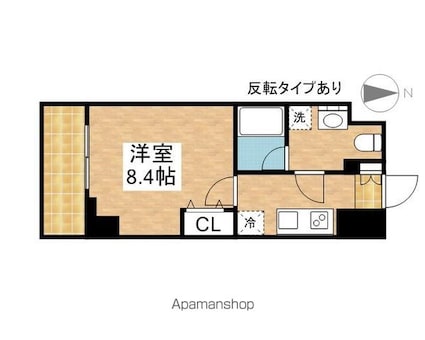 ＷＥＳＴＩＮ上前津[1K/28.35m2]の間取図