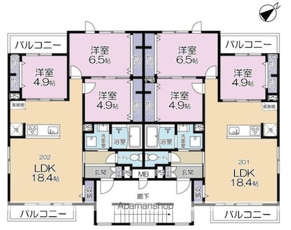 （仮称）流山ＰＪ工事[3LDK/75.09m2]の間取図
