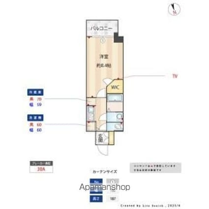ＳーＲＥＳＩＤＥＮＣＥ今池ｂｅｌｅｔａ（ベレータ）１２月契約限[1K/26.94m2]の間取図