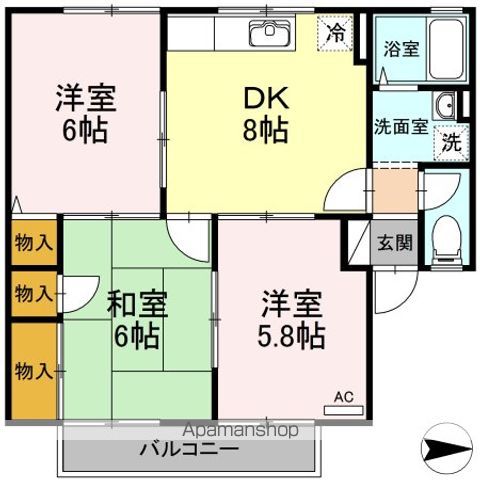 セジュール藤本の間取り写真