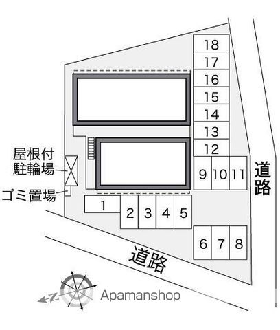 レオパレスアンソレイエ 203 ｜ 千葉県千葉市若葉区加曽利町947-1（賃貸アパート1K・2階・23.18㎡） その20