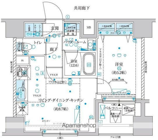 メインステージ横濱真金町の間取り写真