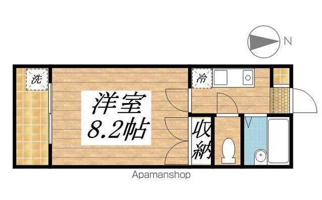 東京都国分寺市西町１丁目[1K/22.03m2]の間取図