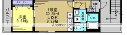 ＢＨ新松戸Ⅰ[1LDK/33.52m2]の間取図