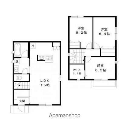 ラテルネ本八幡[3LDK/85.5m2]の間取図