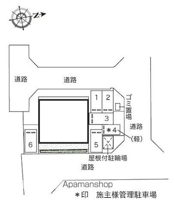 レオネクストミレニアム　Ｔ[1K/30m2]の配置図