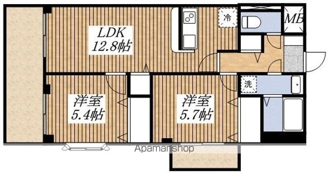 【東大和市狭山のマンションの間取り】