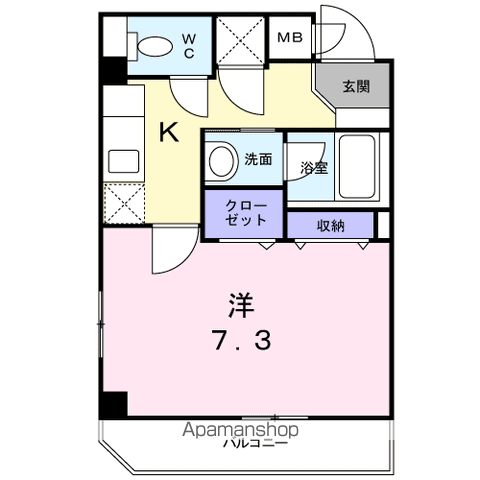 ESPOIR上用賀(エスポワーの間取り写真