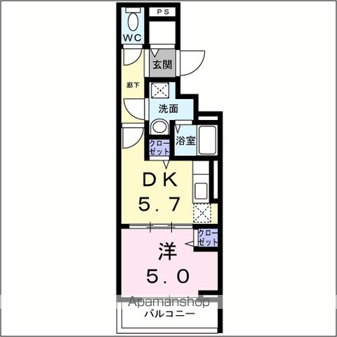 中野区江原町のマンションの間取り