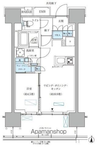 パークアクシス西大島コンフォートスクエアの間取り写真
