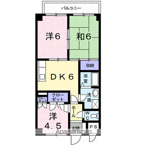 和歌山市太田のマンションの間取り