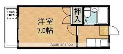 グリーンヒルＭ[1K/20.29m2]の間取図