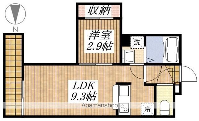 【立川市曙町のマンションの間取り】