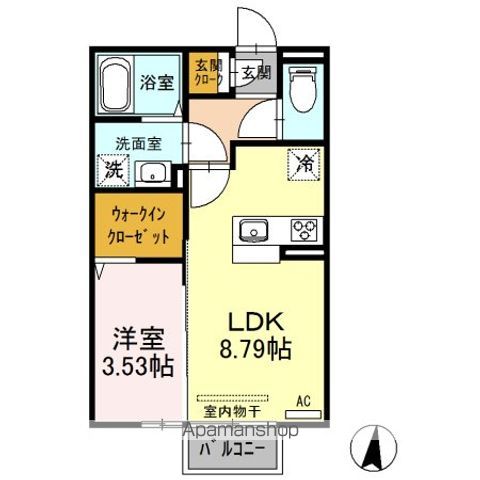 クローバーの間取り写真