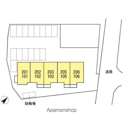 Ｄーｒｏｏｍ　Ｃｌｏｖｅｒ[1LDK/44.06m2]の配置図
