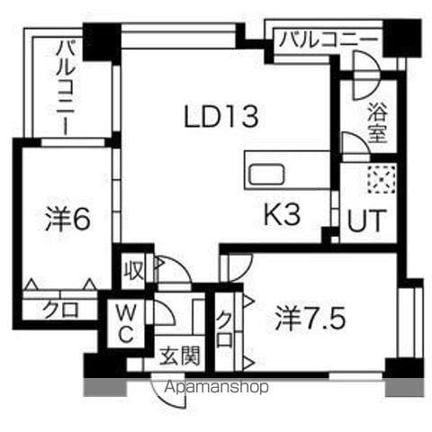 ノヴァ知事公館前の間取り写真