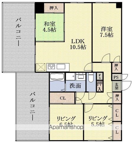 エル三津屋の間取り写真