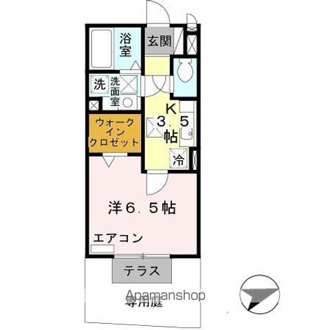 和歌山市島崎町のアパートの間取り