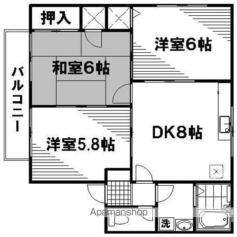 セジュールSHIGENO B棟の間取り写真