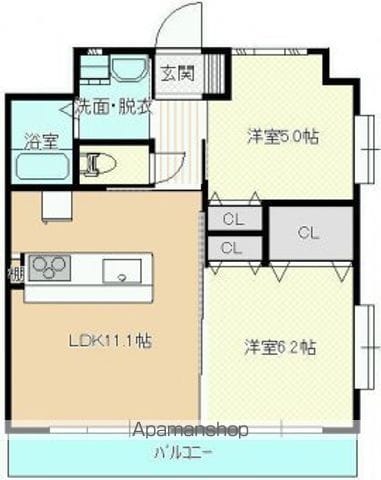 ASTERIA祇園の間取り写真