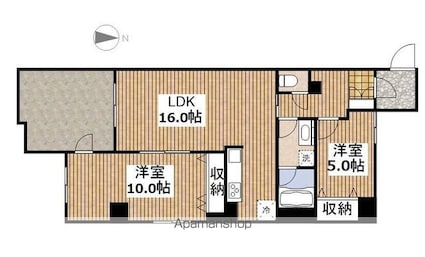 東京都国分寺市西町５丁目[2LDK/67.14m2]の間取図