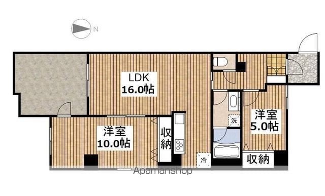 東京都国分寺市西町５丁目[2LDK/67.14m2]の間取図