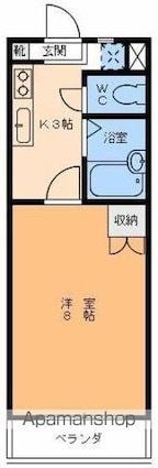 Ｔ・Ｓヴィラ[1K/24m2]の間取図