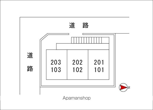 【米山ハイツの外観2】