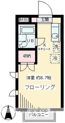 ウエスト アシュールの間取り写真