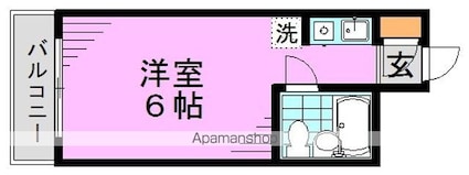 東京都杉並区阿佐谷南１丁目[1R/16.32m2]の間取図