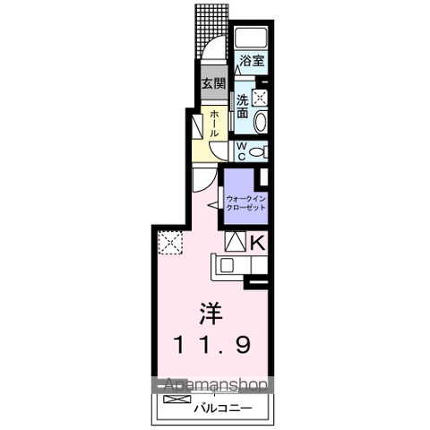 【柏市今谷南町のアパートの間取り】