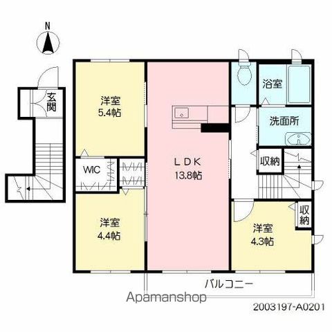 シャーメゾン善導寺の間取り