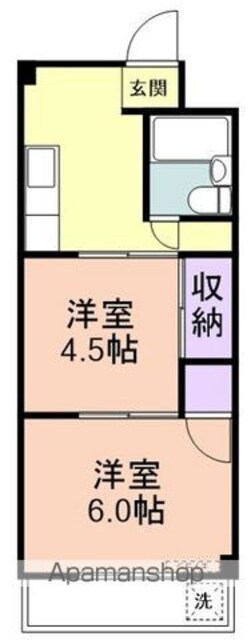 和歌山県和歌山市木ノ本[2K/30.9m2]の間取図