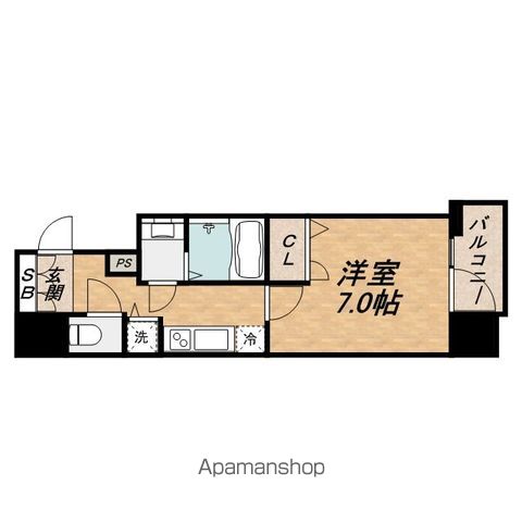 プレサンス松屋町駅前の間取り写真