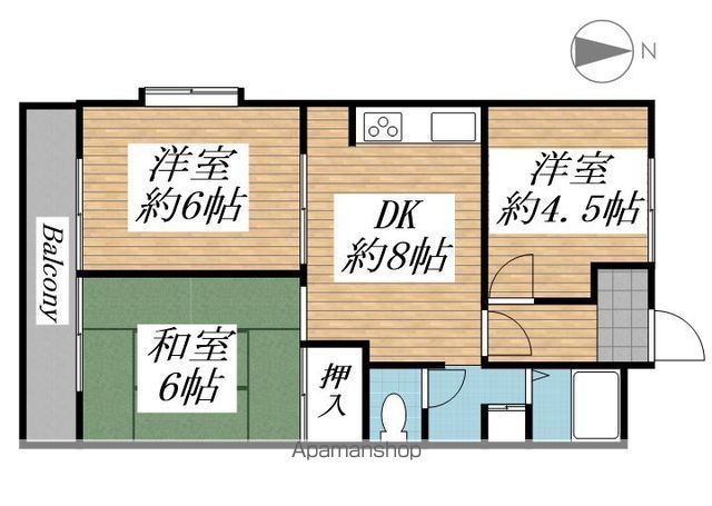 第25明智ビルの間取り写真