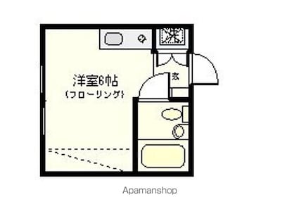 ヴィラ杏[1R/15m2]の間取図