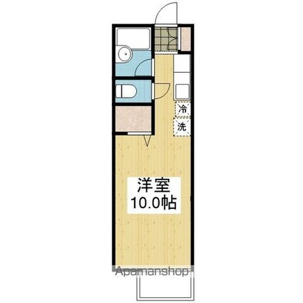 リヴェールガーデン[1R/22.35m2]の間取図